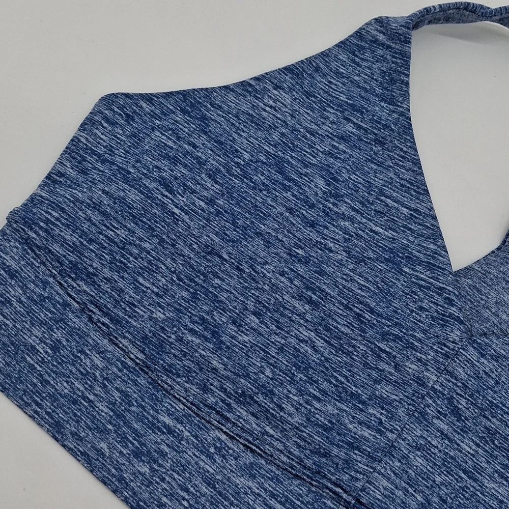 OFFLINE by Aerie The Hugger Racerback Sports Bra Marbled Blue XL